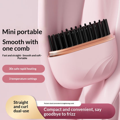 New Mini Charging Hair Straightener Comb. Shop Now 🛍️