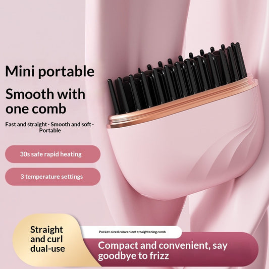 New Mini Charging Hair Straightener Comb. Shop Now 🛍️