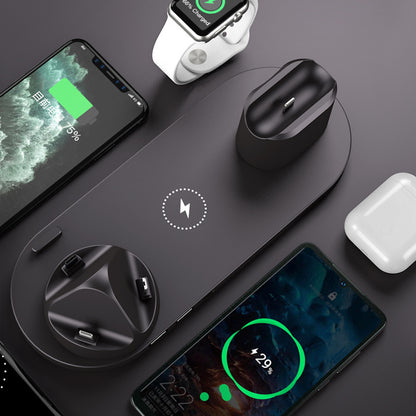 Wireless Charger For IPhone Fast Charger For Phone Fast Charging Pad For Phone Watch 6 In 1 Charging Dock Station. Shop Now 🛍️