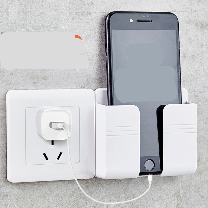 Mobile Phone Charging Storage Rack Punch-free Sticky Storage Box. Shop Now 🛍️
