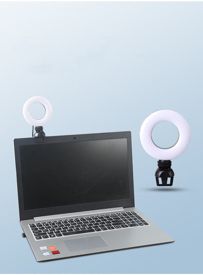 Video Conference 4 Inch Fill Light Computer Live Photography Light  LED Selfie Light USB Powered Round Camera Lamp Dimmable LED Ring Light With Phone Holder. Shop Now 🛍️