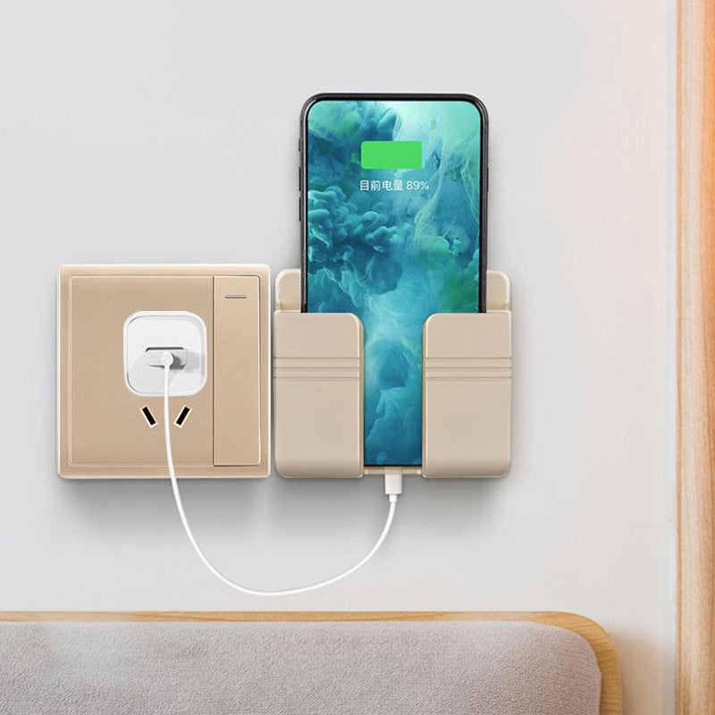 Mobile Phone Charging Storage Rack Punch-free Sticky Storage Box. Shop Now 🛍️