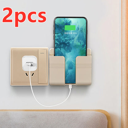 Mobile Phone Charging Storage Rack Punch-free Sticky Storage Box. Shop Now 🛍️
