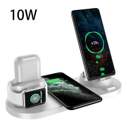Wireless Charger For IPhone Fast Charger For Phone Fast Charging Pad For Phone Watch 6 In 1 Charging Dock Station. Shop Now 🛍️