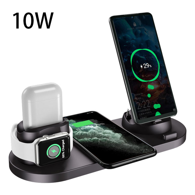 Wireless Charger For IPhone Fast Charger For Phone Fast Charging Pad For Phone Watch 6 In 1 Charging Dock Station. Shop Now 🛍️