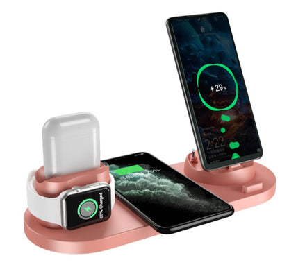 Wireless Charger For IPhone Fast Charger For Phone Fast Charging Pad For Phone Watch 6 In 1 Charging Dock Station. Shop Now 🛍️