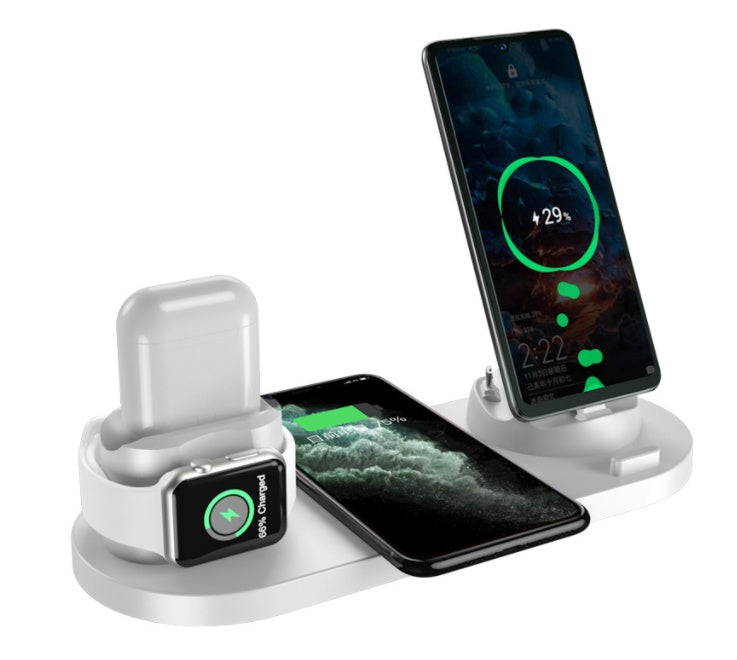 Wireless Charger For IPhone Fast Charger For Phone Fast Charging Pad For Phone Watch 6 In 1 Charging Dock Station. Shop Now 🛍️