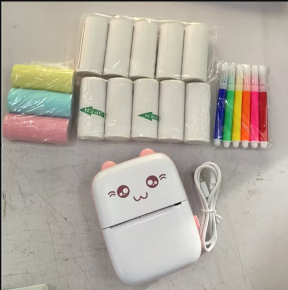 Mini Printer Portable Mini Bluetooth WiFi New Wrong Printer Mobile Phone Photo Title Note Hot Print Pocket Student Error Label Printer. Shop Now 🛍️