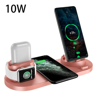 Wireless Charger For IPhone Fast Charger For Phone Fast Charging Pad For Phone Watch 6 In 1 Charging Dock Station. Shop Now 🛍️