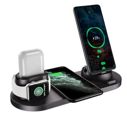 Wireless Charger For IPhone Fast Charger For Phone Fast Charging Pad For Phone Watch 6 In 1 Charging Dock Station. Shop Now 🛍️